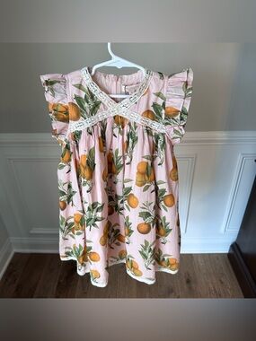 NEW Pink Chicken Katherine Dress in Pink Botanical Oranges size 6
